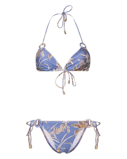 Zimmermann Blue Ottie Ring-detailing Bikini