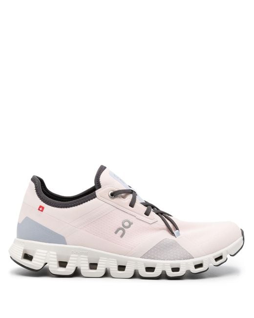 On Shoes Pink Cloud X 3 Sneakers