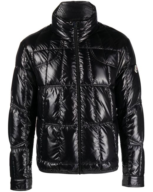Moncler Black Tevel High-shine Padded Jacket for men