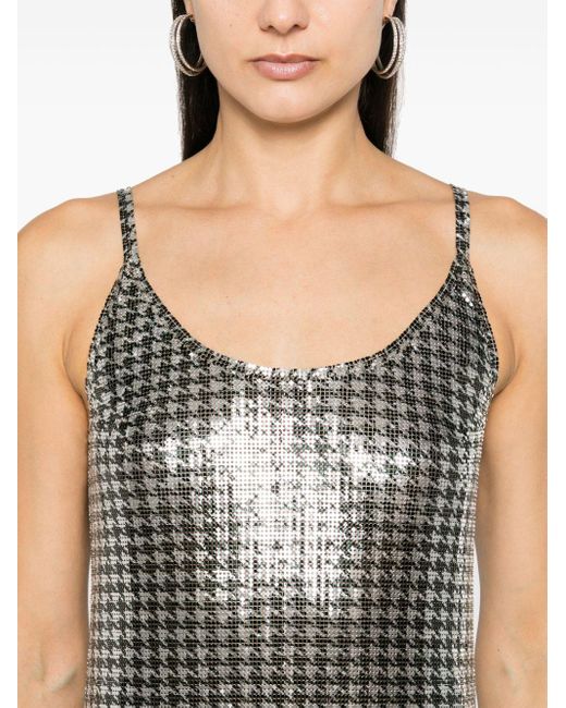 Rabanne Gray Silver Disc Chainmail Dress - Women's - Aluminium