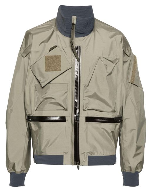 Acronym Gray Zip-pocket Bomber Jacket for men