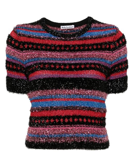 Molly Goddard Red Multicolour Jordan Stripe-pattern Sweater