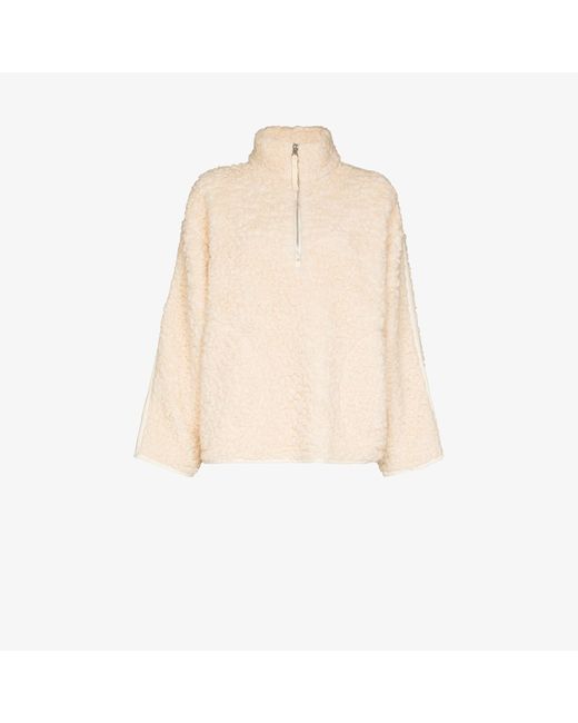 Acne Natural Fedda Teddy Fleece Jacket