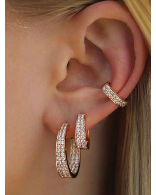 Anita Ko Metallic 18k Yellow Meryl Diamond Earrings