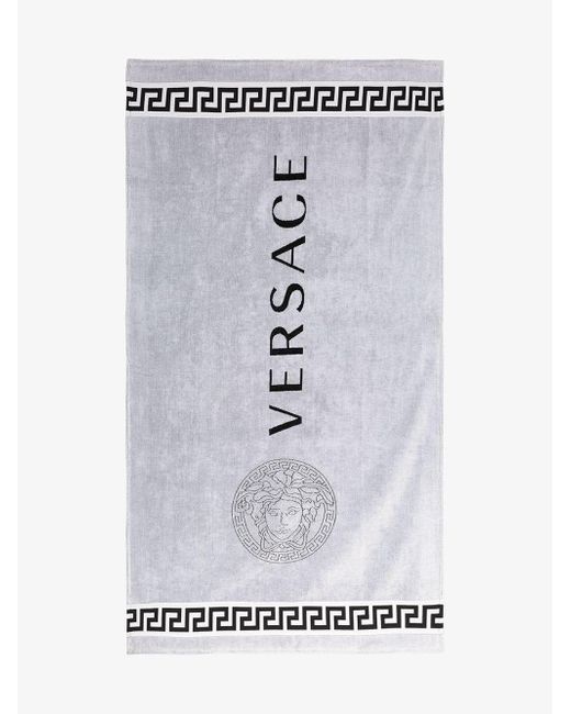 Versace Medusa Beach Towel in Black for Men Lyst