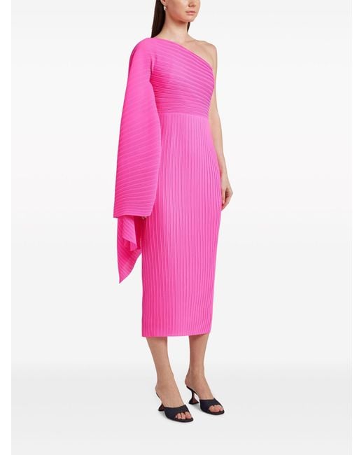 Solace London Pink Lenna Midi Dress