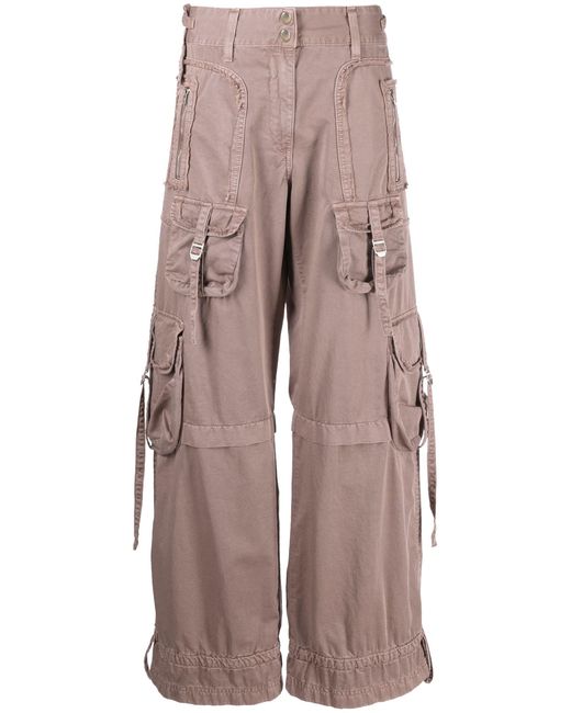 Acne Natural Wide-leg Cargo Trousers
