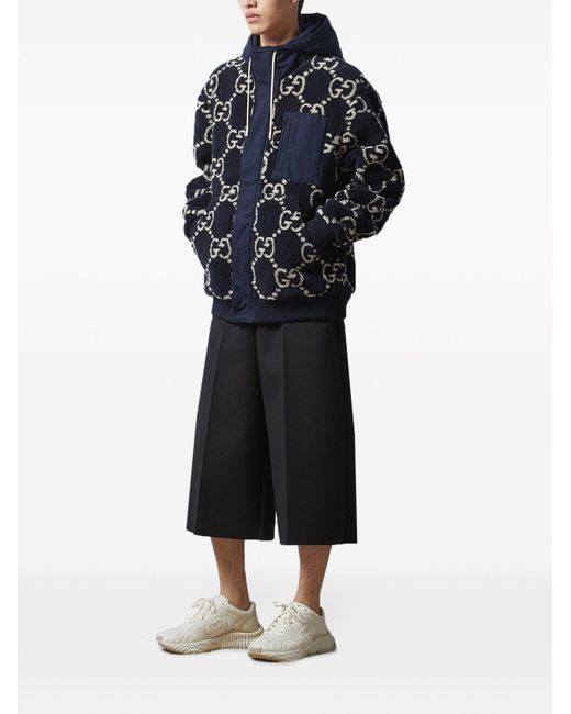 Fuzzy monogram jacket sale