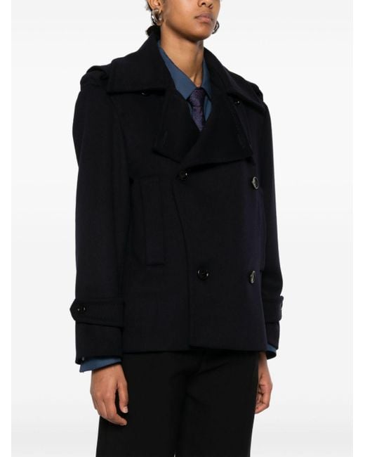 コート MAX MARA LAVENO WOOL AND CASHMERE PEACOAT MAX MARA Laveno wool and cashmere peacoat - Blue
