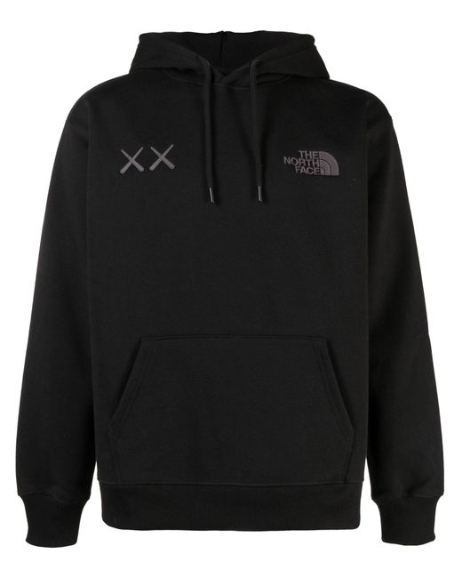 The North Face X Kaws Logo Embroidered Hoodie - Men's - Cotton ...