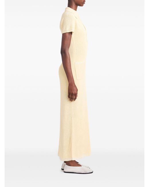 Proenza Schouler Natural Auden Knitted Maxi Dress - Women's - Nylon/viscose/silk