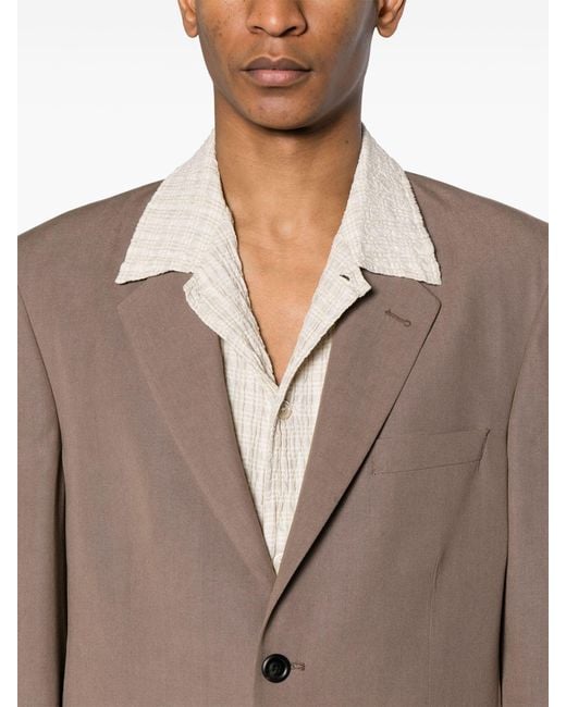 Our Legacy Brown Vienna Single-breasted Blazer for men
