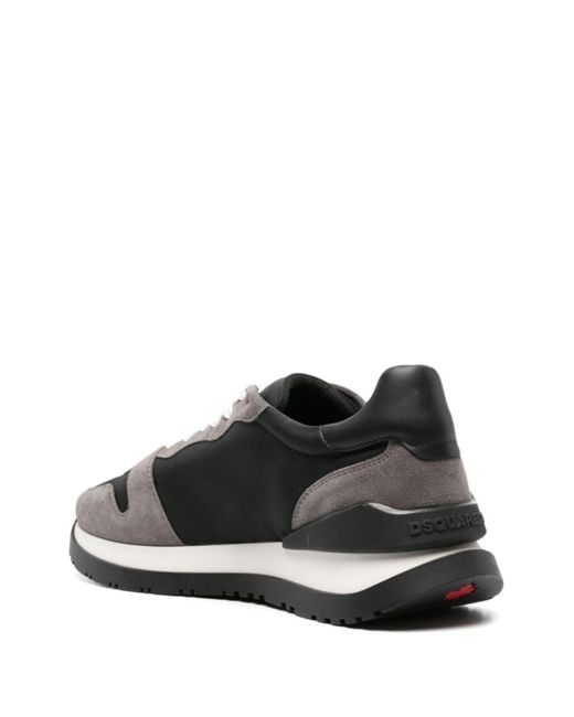 DSquared² White Icon Track Panelled Sneakers for men