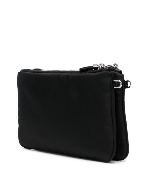 Prada Black Re-Nylon Partitioned Clutch