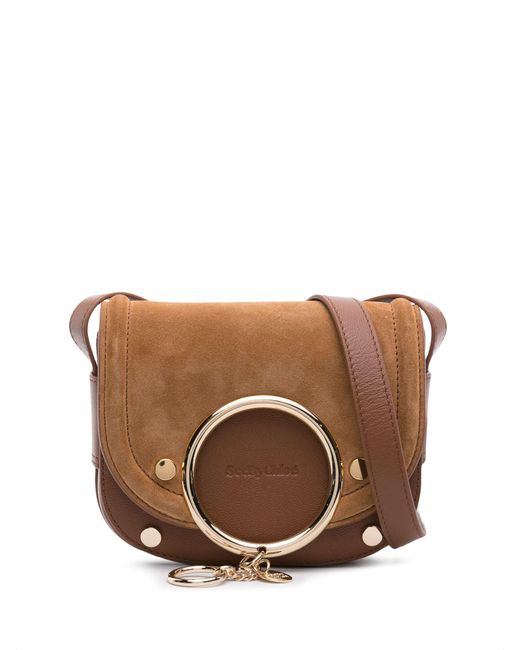 See By Chloé Brown Mara Suede Cross Body Bag - Women's - Calf Suede/calf Leather