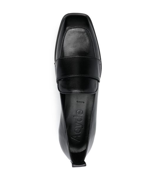 Aeyde Black Julie 25 Nappa Leather Loafers