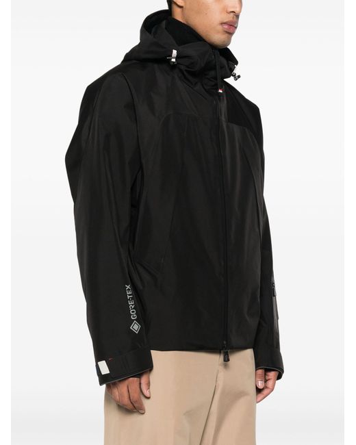 3 MONCLER GRENOBLE Black Lapaz Hooded Ski Jacket for men