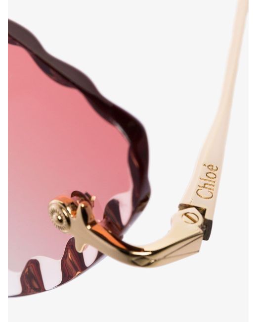 chloe rosie pink sunglasses
