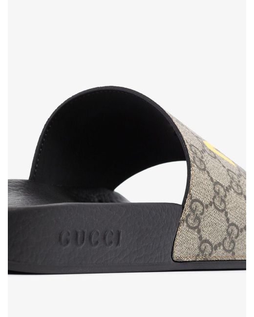 Gucci Multicolor Fake Not Print Sliders for men