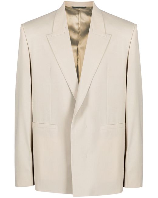 Givenchy Single-breasted Blazer in Natural for Men | Lyst