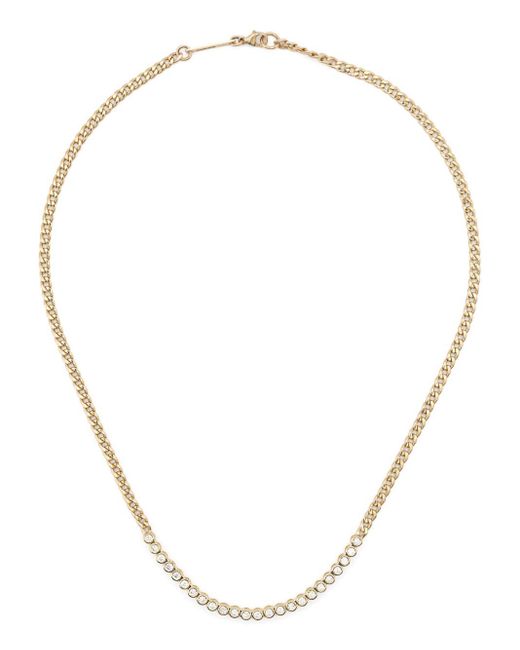 Zoe Chicco Metallic 14K Tennis Diamond Necklace