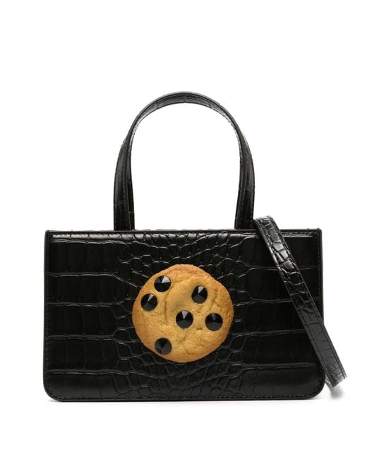 Puppets and Puppets Black Cookie Small Tote Bag - Women's - Polyester/polyurethane
