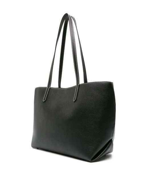 DeMellier London Black Tokyo Leather Tote Bag