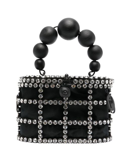 Rosantica Black Holli Crystal-embellished Mini Bag