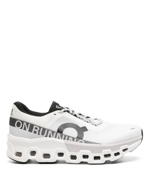 On Shoes White Cloudmonster 2 Running Sneakers for men