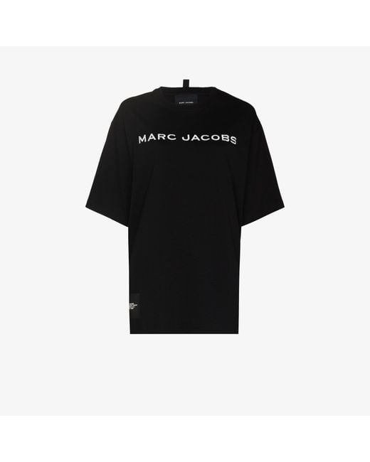 Marc Jacobs Black The Big Cotton T-shirt