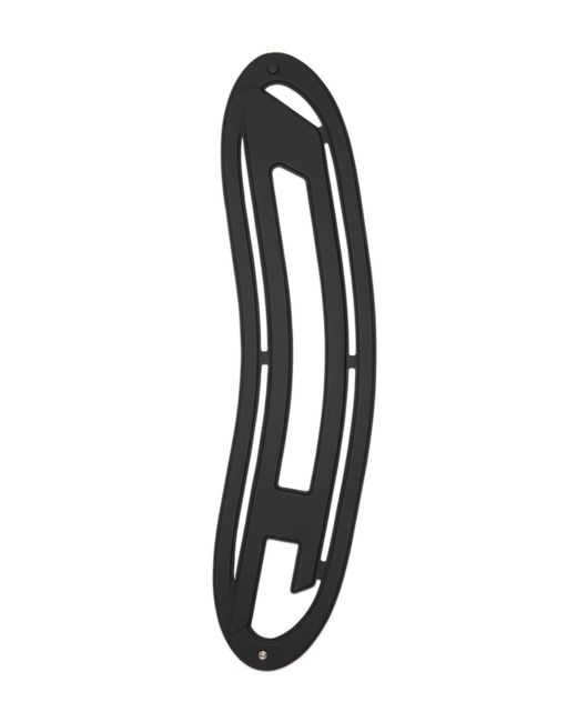 DIESEL Black Oval-D Leather Belt