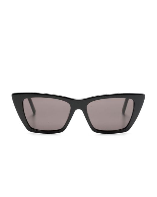Saint Laurent Gray Mica Cat-eye Sunglasses
