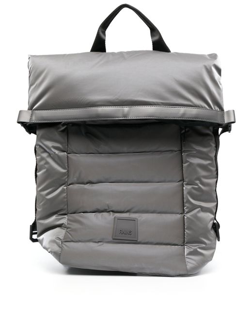 Rains Padded Bucklefastening Backpack in Gray Lyst
