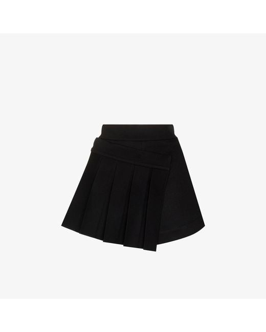 ShuShu/Tong Black Pleated Panelled Shorts