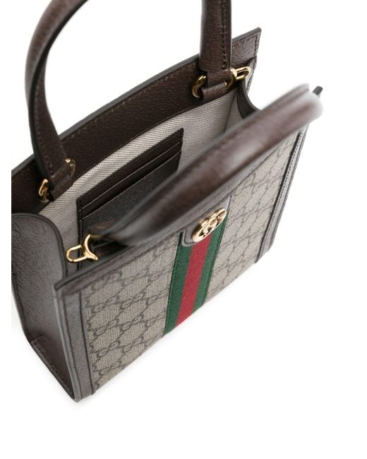 Gucci Natural Ophidia gg Super Mini Bag - Women's - Canvas/calf Leather