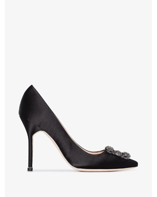 Manolo Blahnik Hangisi 105 Satin Pumps 