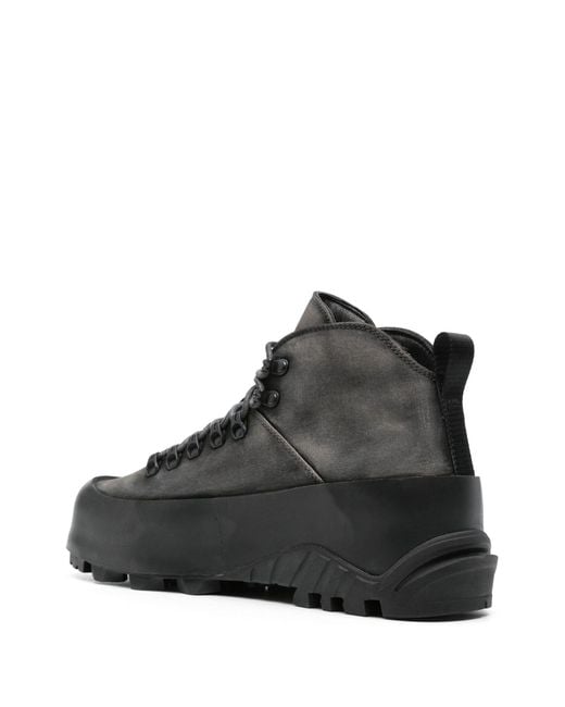 Roa Black Grey Cvo High-top Sneakers - Men's - Fabric/rubber/calf Leather for men