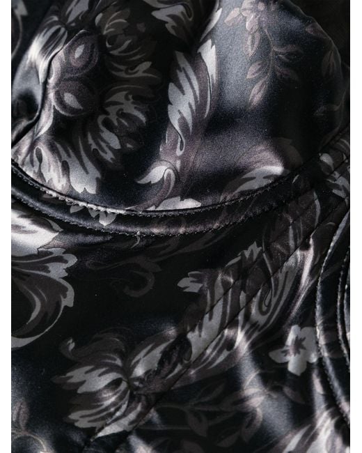 Versace Black Barocco Medusa '95 Bralette - Women's - Elastane/polyester/polyamide - 1