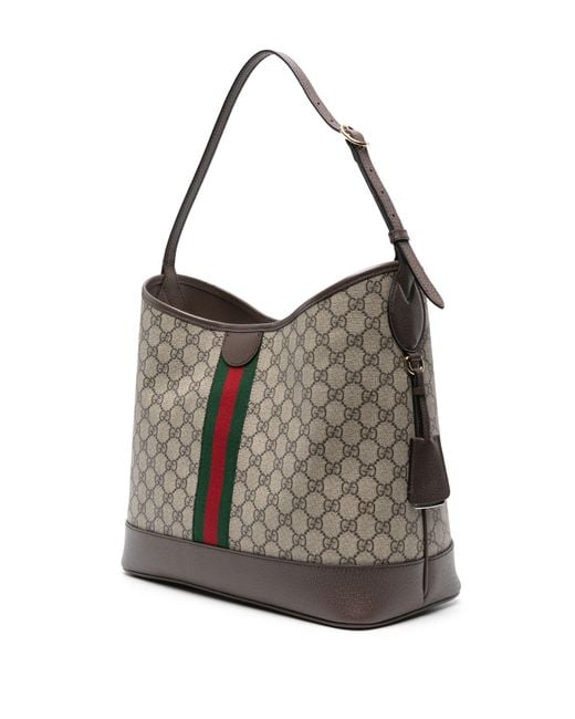 Gucci Gray Medium Ophidia GG Shoulder Bag