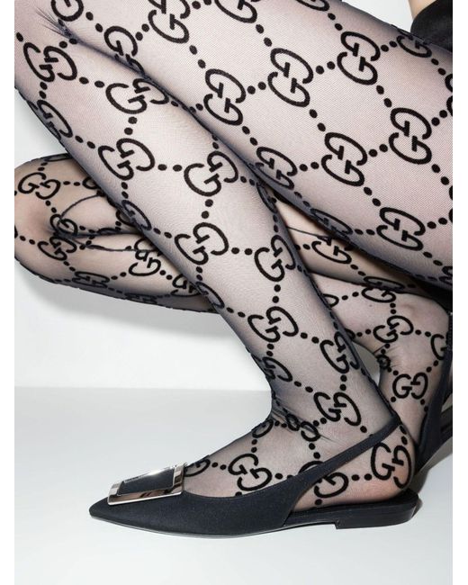 Gucci Black GG Tights for Women
