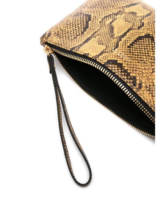 Isabel Marant Brown Mino Leather Clutch Bag