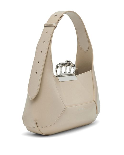 Alexander McQueen Natural Neutral The Jewelled Tote Bag