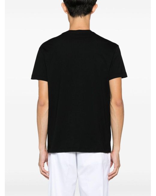 Versace Black Logo Watercolor T-Shirt for men