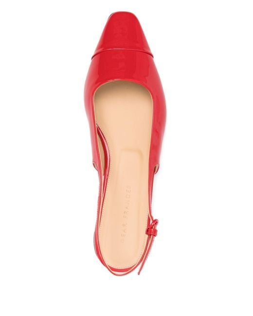 Dear Frances Red Tia Ballet Flats