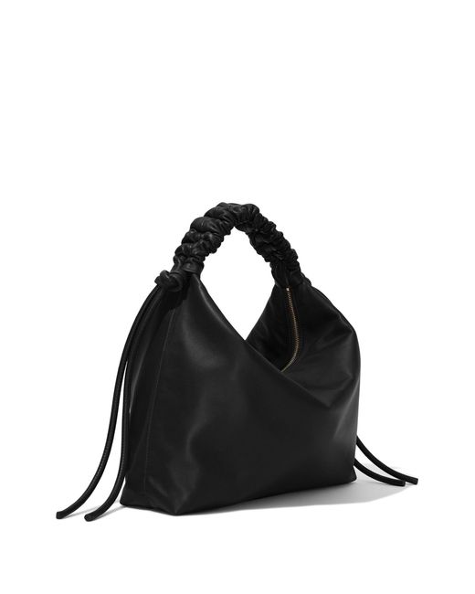 Proenza Schouler Black Drawstring Medium Leather Shoulder Bag