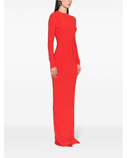 Aleksandre Akhalkatsishvili Red Jersey Maxi Dress - Women's - Lycra/polyester/cotton