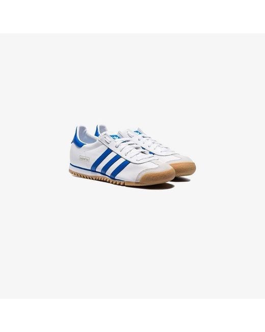 Adidas Originals White And Blue Rom Sneakers for men