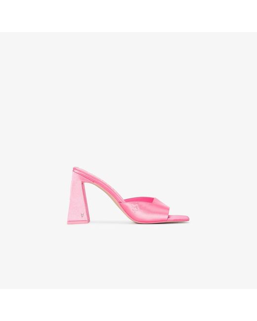 Naked Wolfe Vanity 106 Satin Mules In Pink Lyst