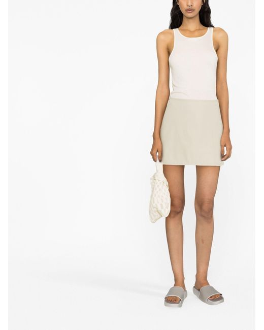 Our Legacy Beige A-line Mini Skirt in Natural | Lyst