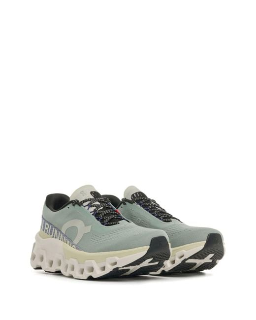 On Shoes Green Cloudmonster Running Sneakers for men